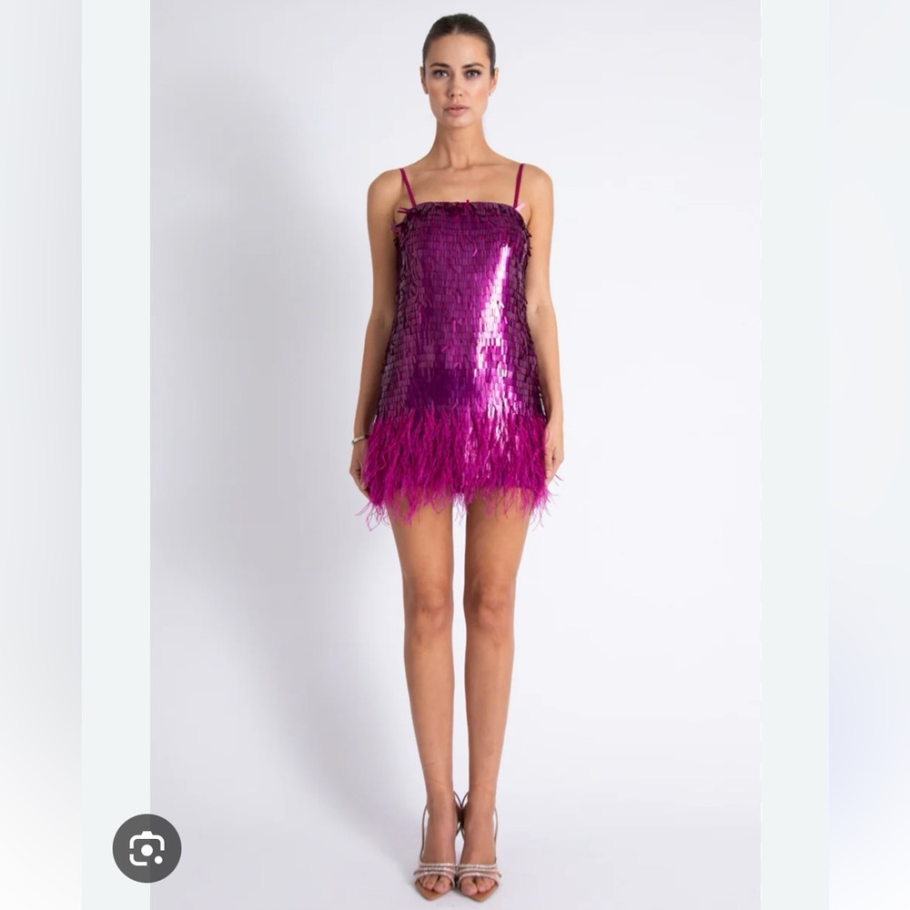 Karina Grimaldi Hecate mini dress in magenta. XS - never worn. No tags